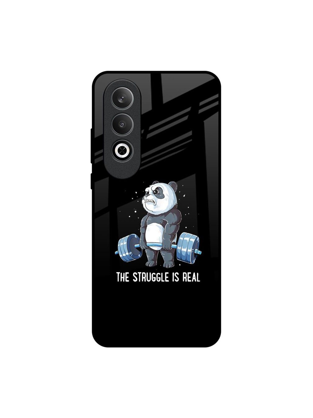 

QRIOH Real Struggle Real OnePlus Nord CE4 5G Impact Resistant Back Case, Black