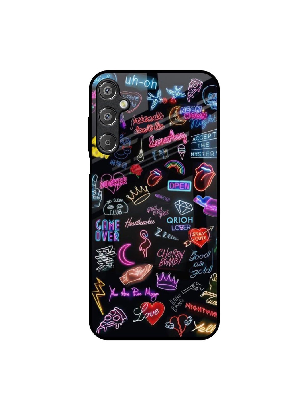 

QRIOH Accept The Mystery Samsung Galaxy M15 5G Impact Resistant Back Case, Black