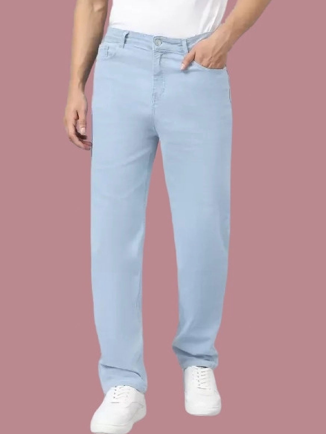 

COMFITS Men Classic Mid-Rise Stretchable Jeans, Blue