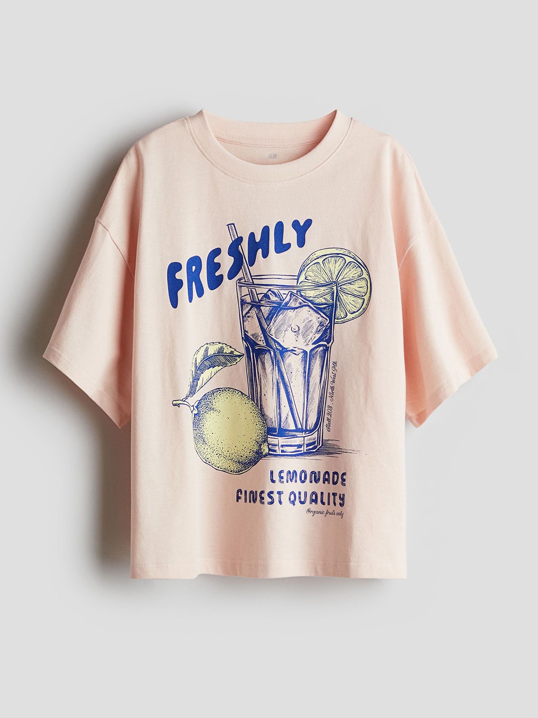 

H&M Oversized Cotton T-shirt, Pink