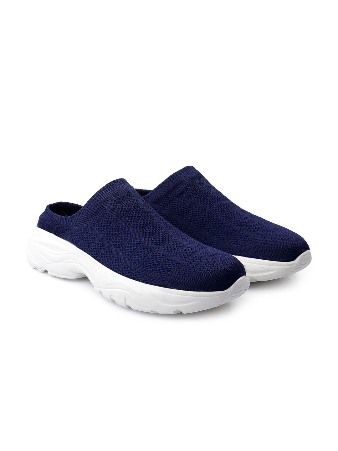 

riffway Men Textured Slip-On Sneakers, Blue