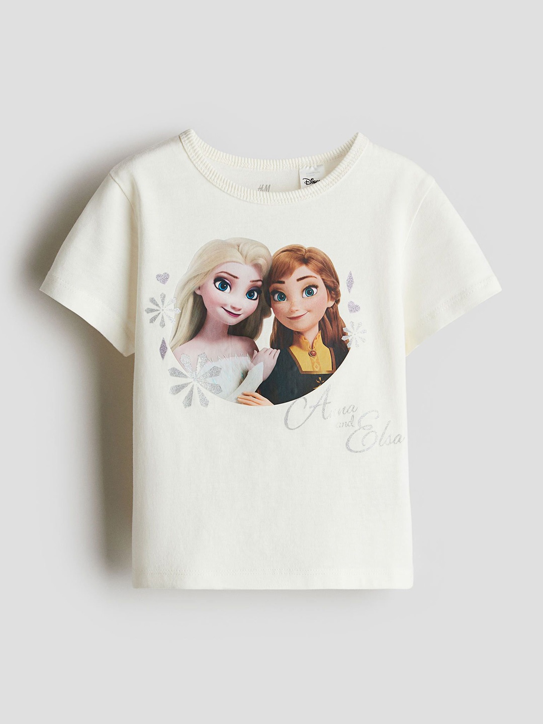 

H&M Printed Top, Cream