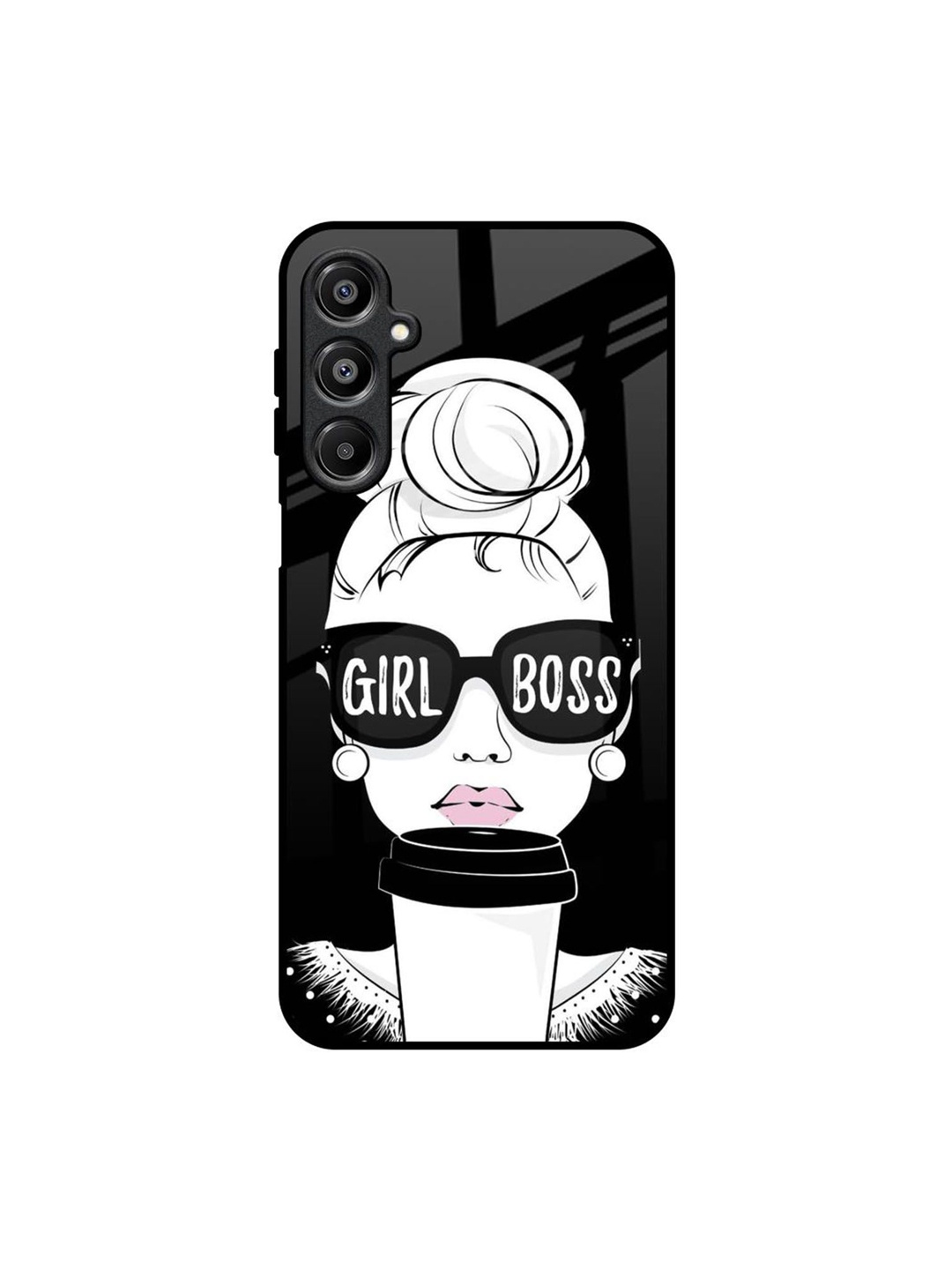 

QRIOH Girl Boss Samsung Galaxy A16 5G Impact Resistant Back Case, Black