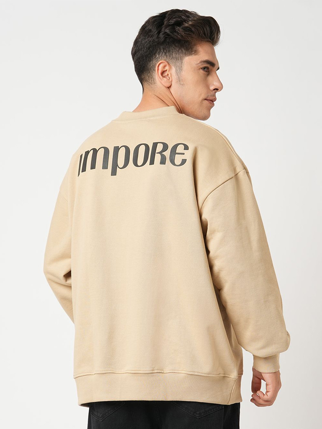 

IMPORE Men Sweatshirt, Camel brown