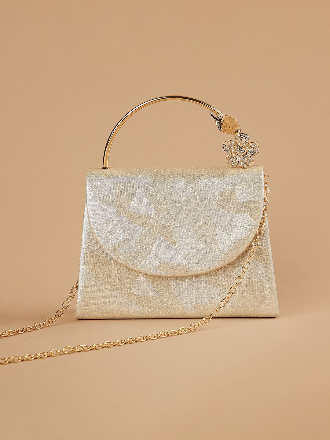 

CODE by Lifestyle PU Structured Handheld Bag, Gold