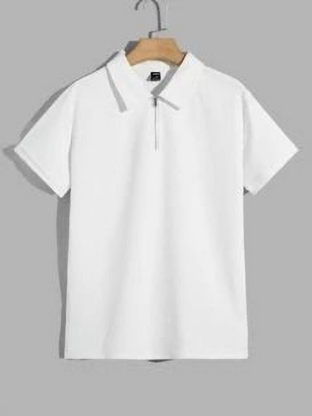 

BAESD Polo Collar Short Sleeves T-shirt, White