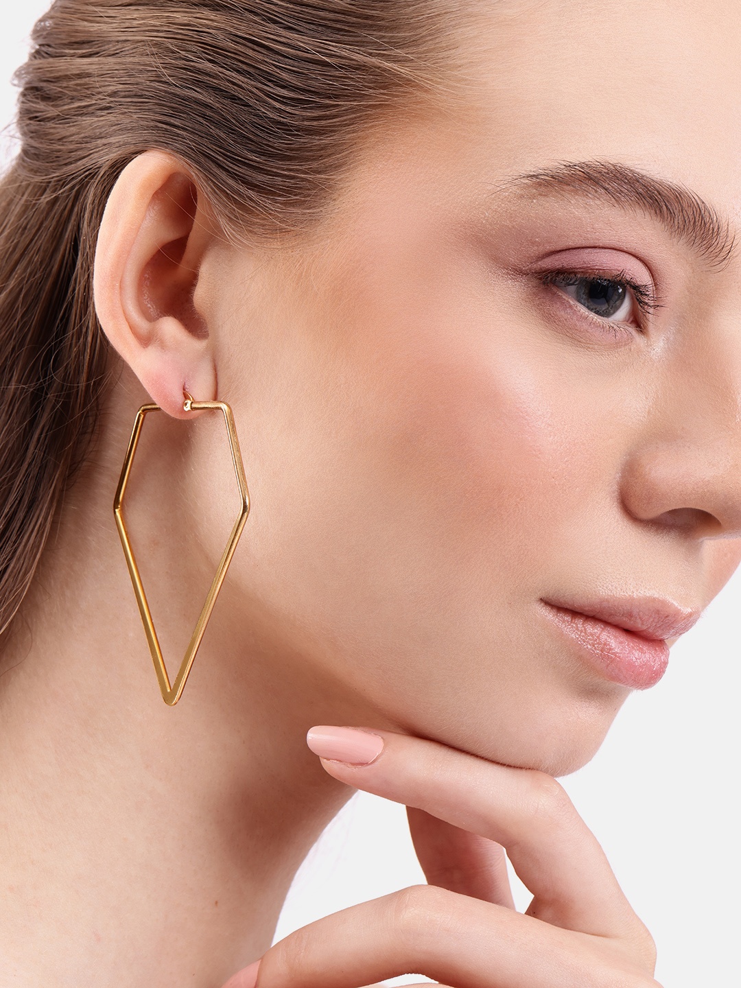 

DressBerry Geometric-Shape Hoop Earrings, Gold