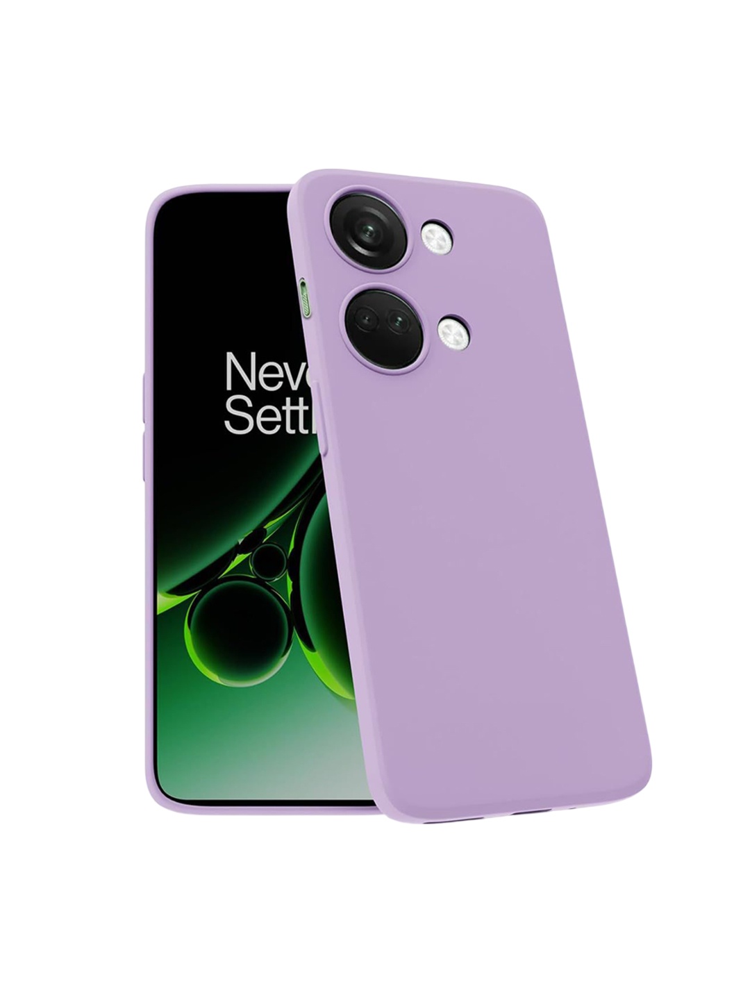 

LIRAMARK Solid OnePlus Nord 3 5G Impact Resistant Back Case, Lavender