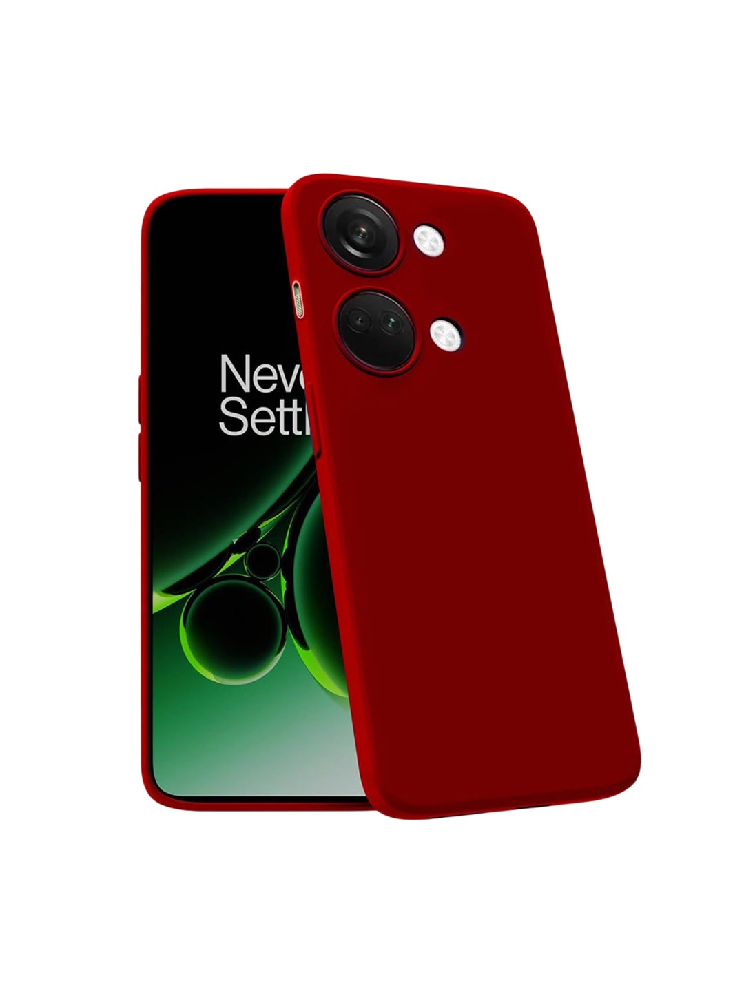 

LIRAMARK Solid OnePlus Nord 3 5G Impact Resistant Back Case, Red