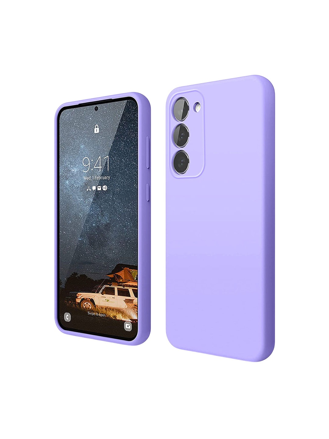 

LIRAMARK Solid Samsung Galaxy S23 Plus 5G Impact Resistant Back Case, Lavender