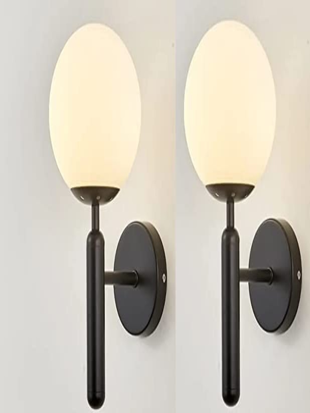 

KINIS Black & White 2 Pieces Quirky Spherical Shaped Wall Lamp