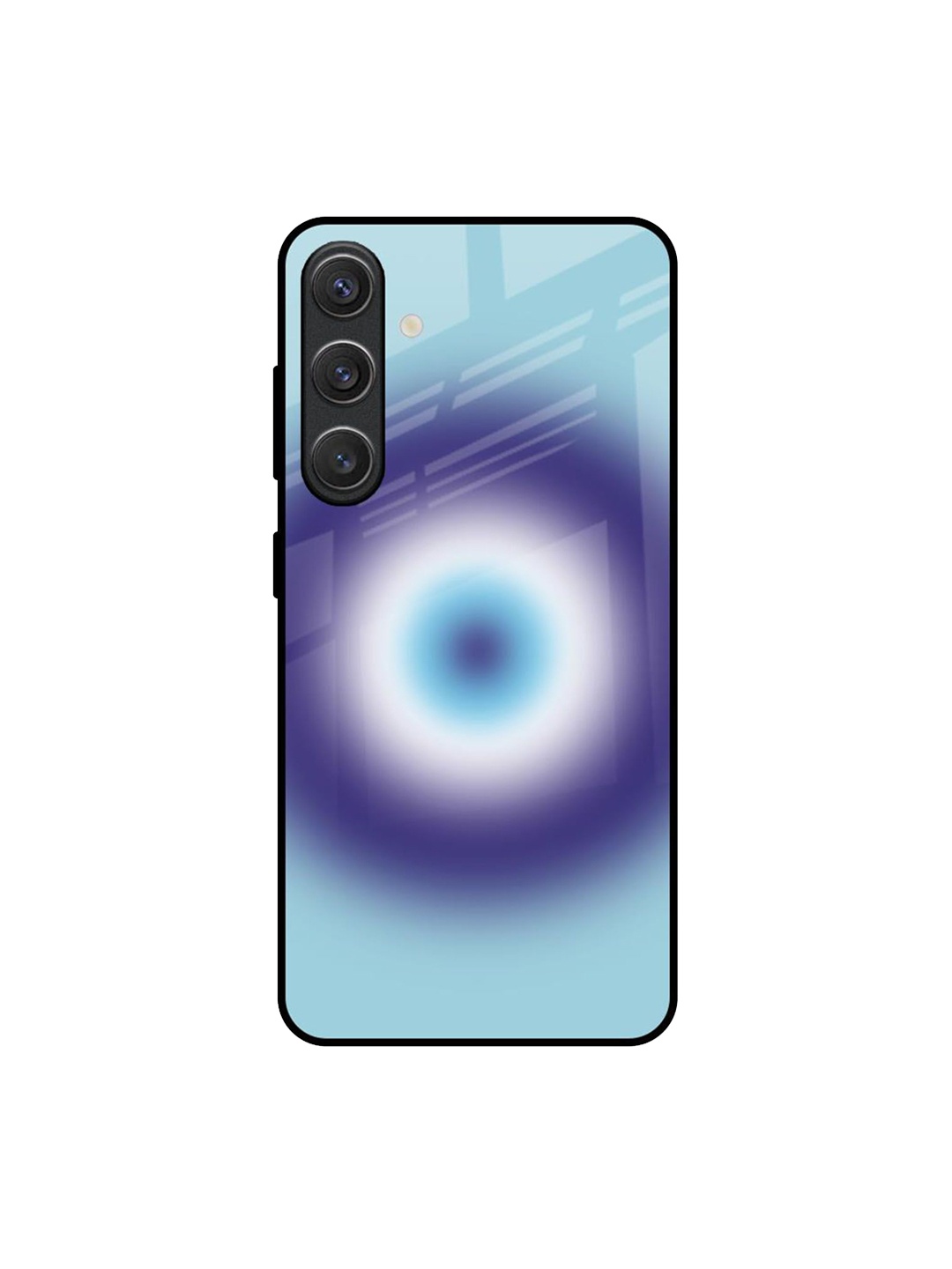 

QRIOH Evil Eye Art Samsung Galaxy S25 Plus 5G Impact Resistant Back Case, Blue