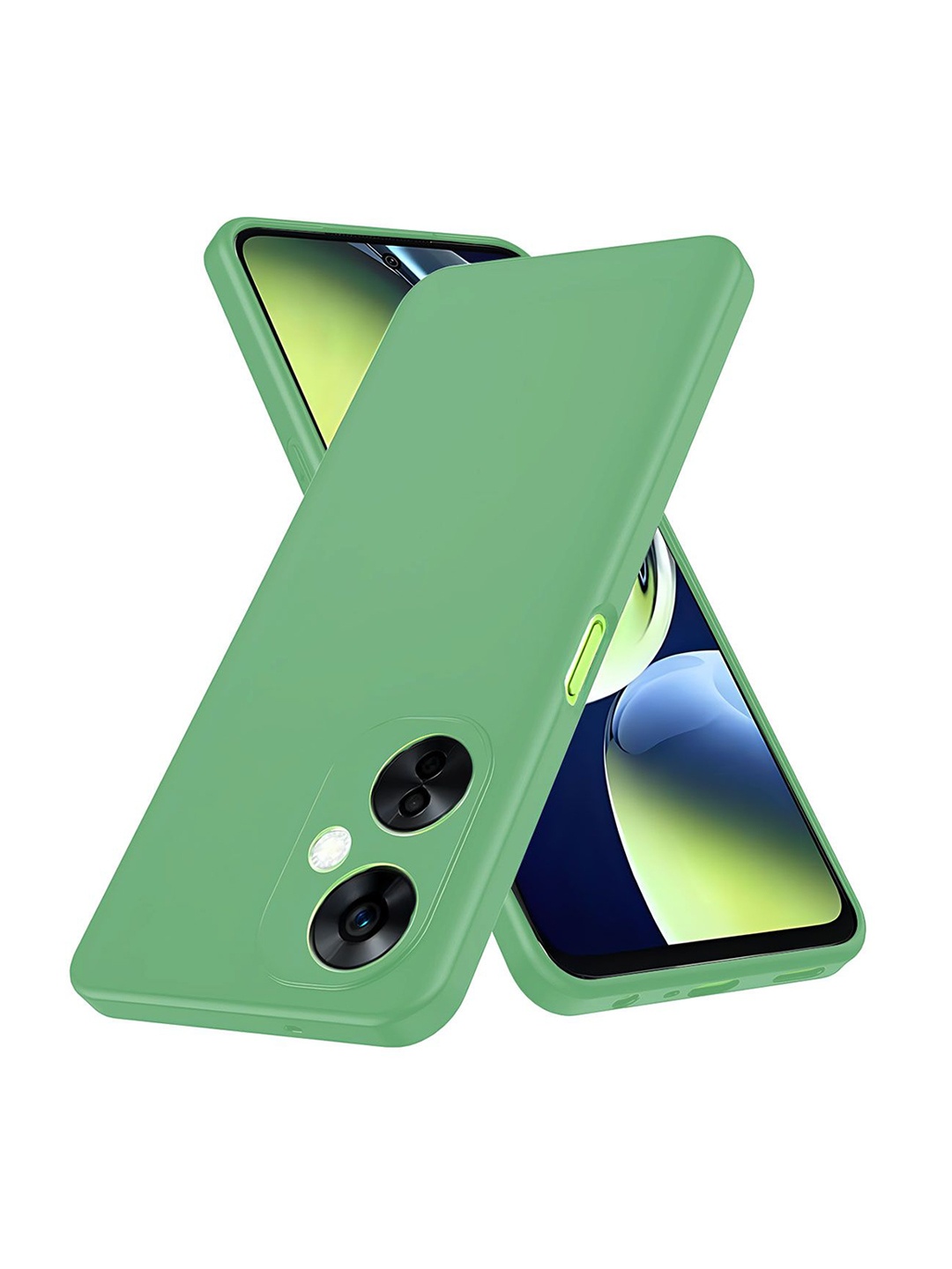 

LIRAMARK Solid OnePlus Nord CE 3 Lite 5G Impact Resistant Back Case, Green