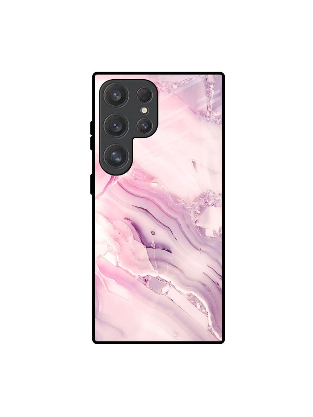 

QRIOH Abstract Gradient Samsung Galaxy S25 Ultra Back Case, Pink