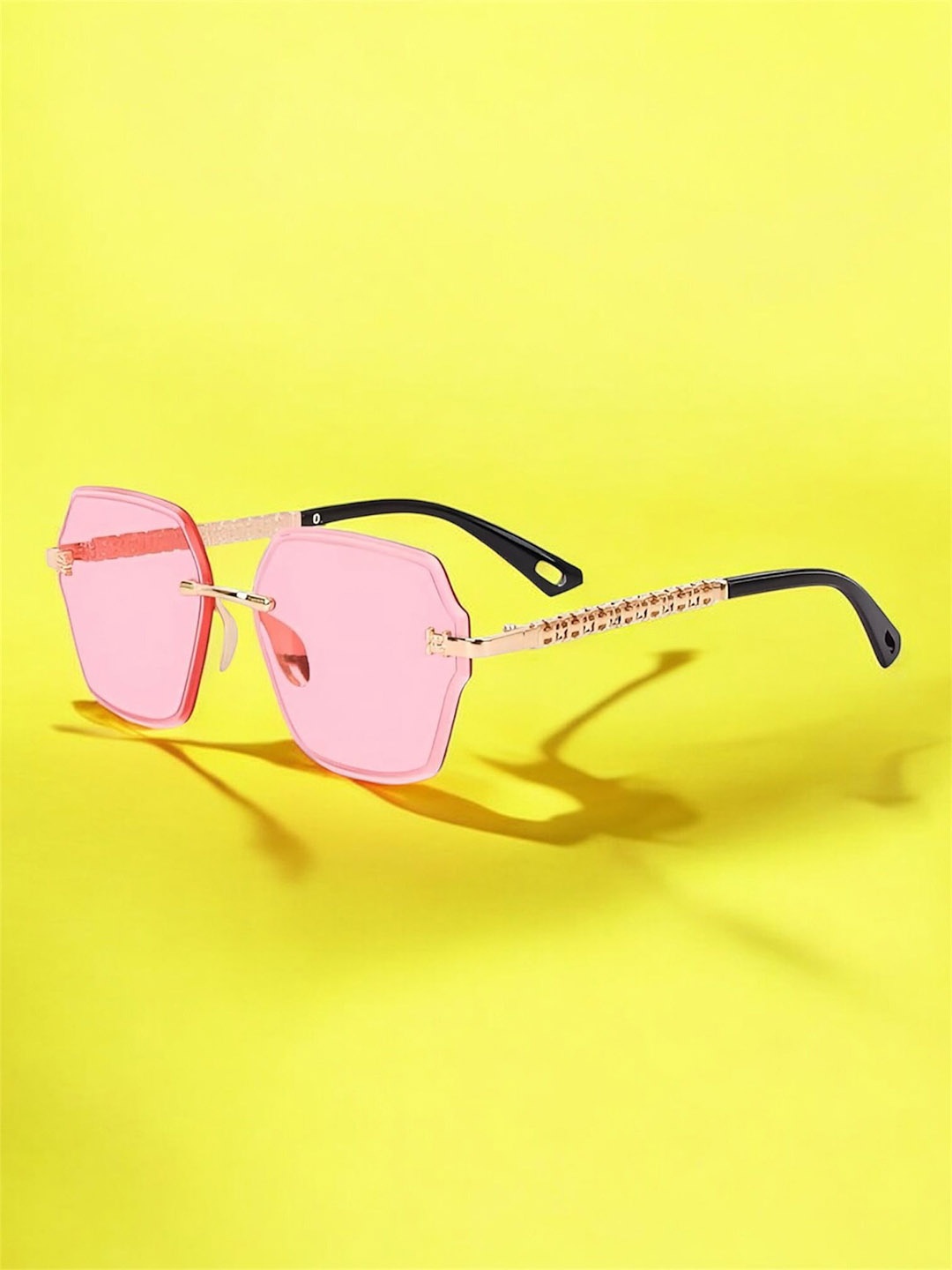 

IFLASH Women Butterfly Sunglasses with UV Protected Lens WH 1181 RIMLES PINK