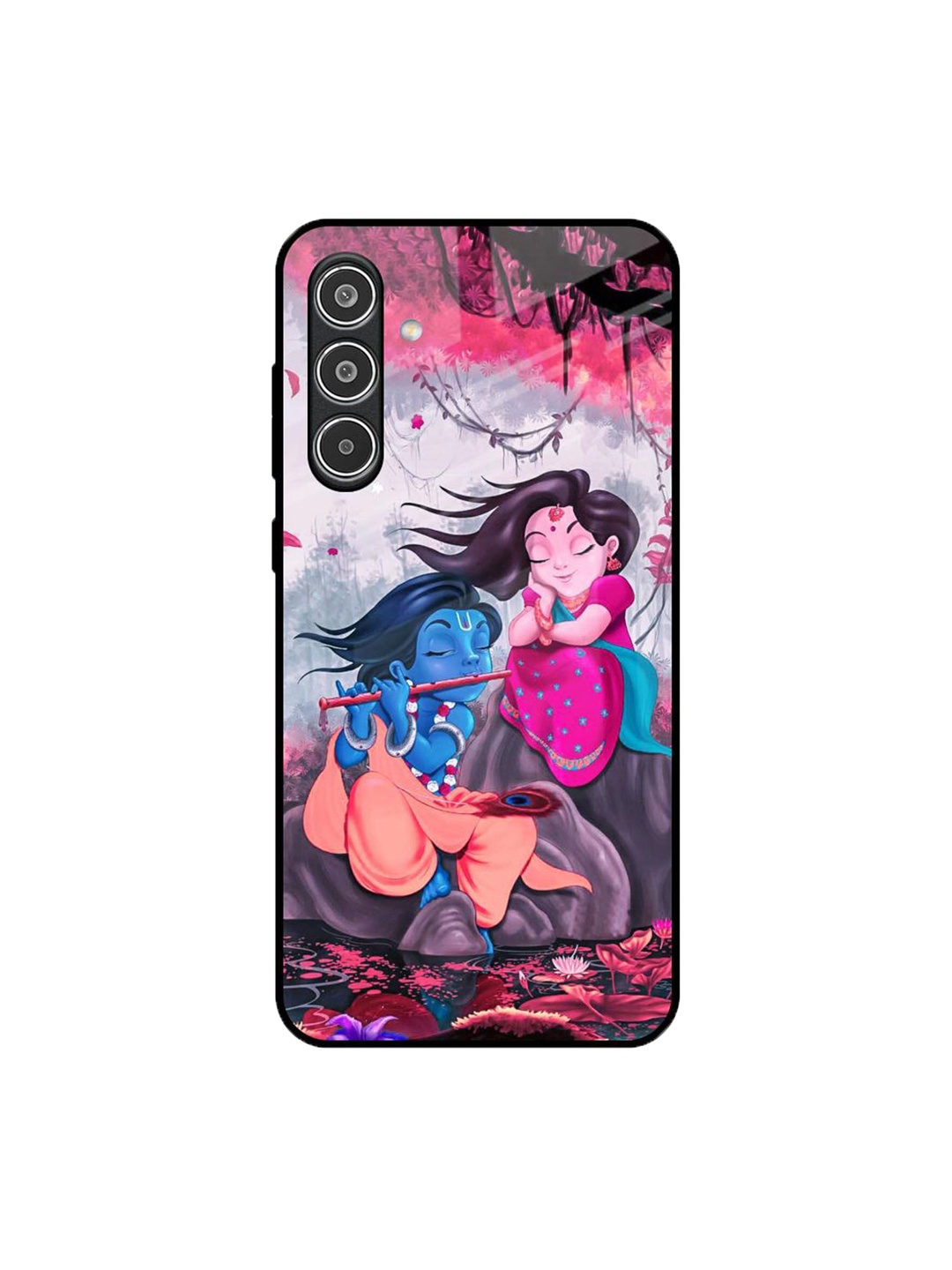 

QRIOH Radha Krishna Art Real Samsung Galaxy A56 5G Impact Resistant Back Case, Blue