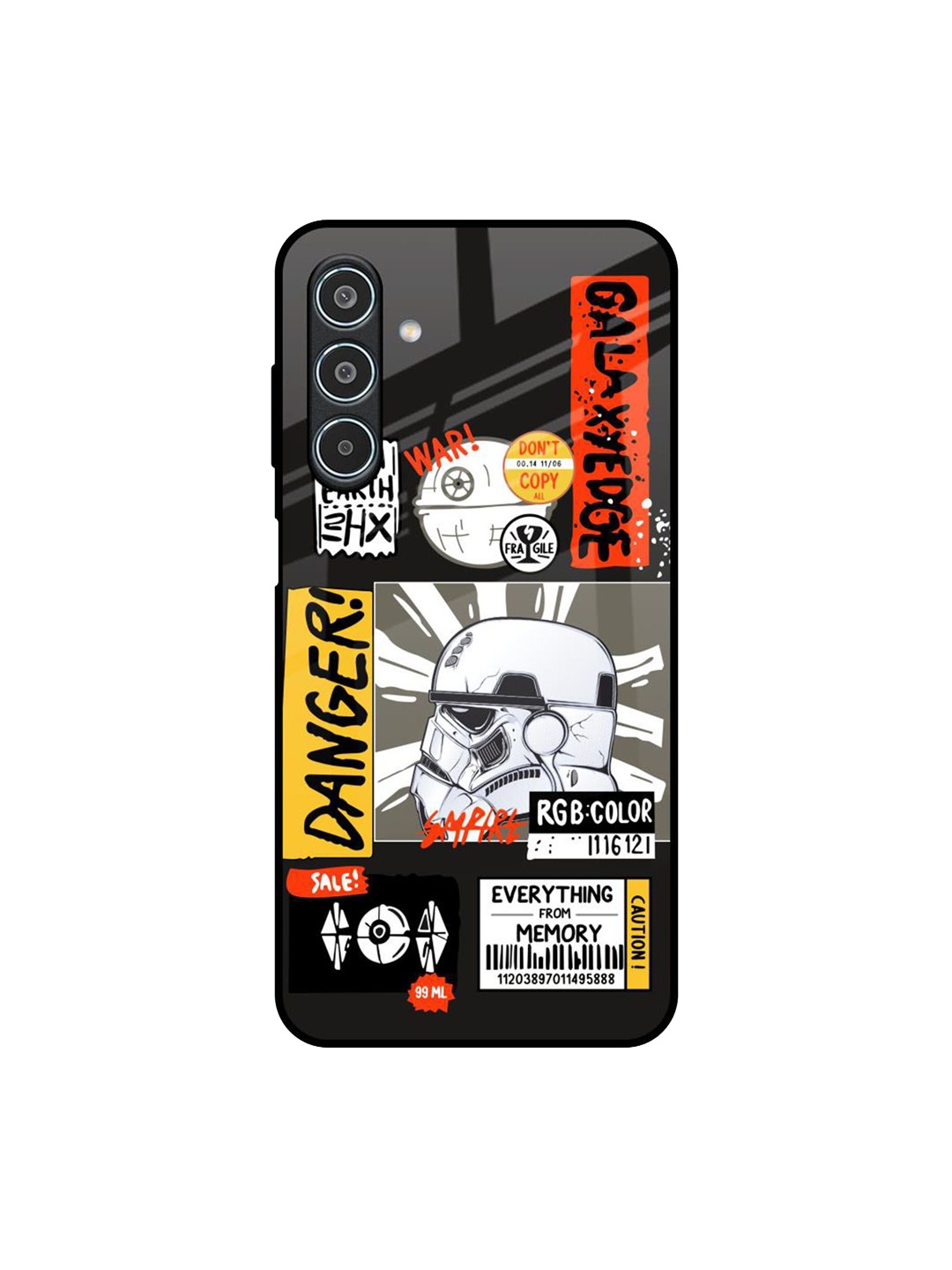 

QRIOH Galaxy Edge Samsung Galaxy M35 5G Impact Resistant Back Case, Black