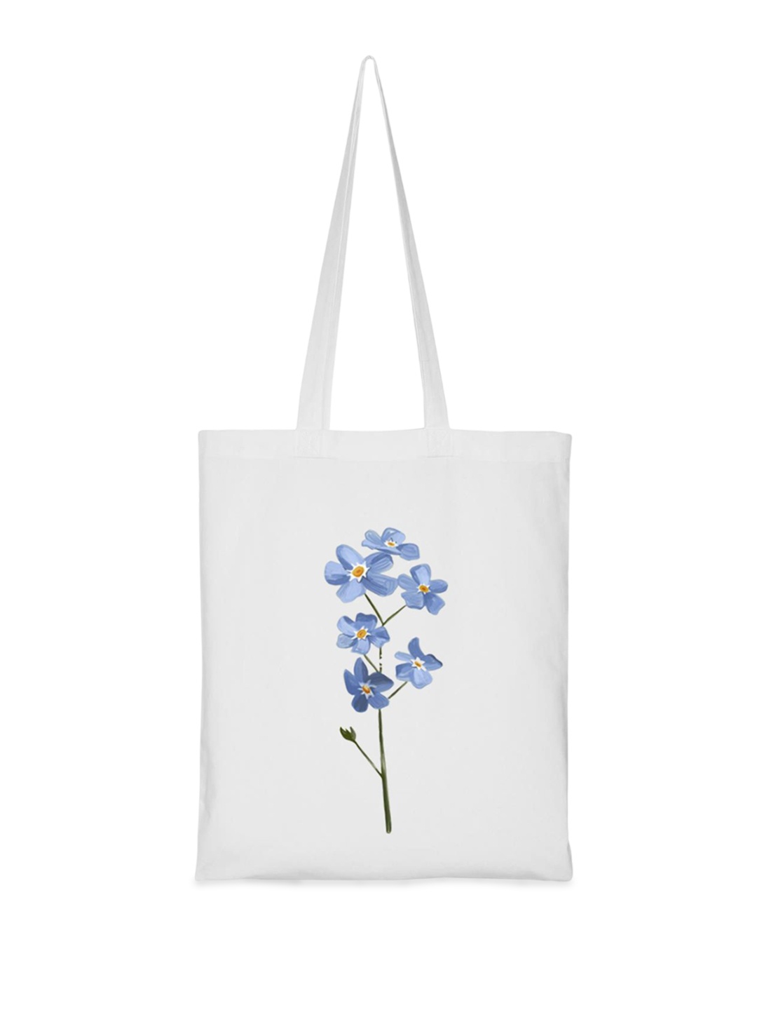 

CLAPCART Floral Printed Swagger Pure Cotton Tote Bag, White