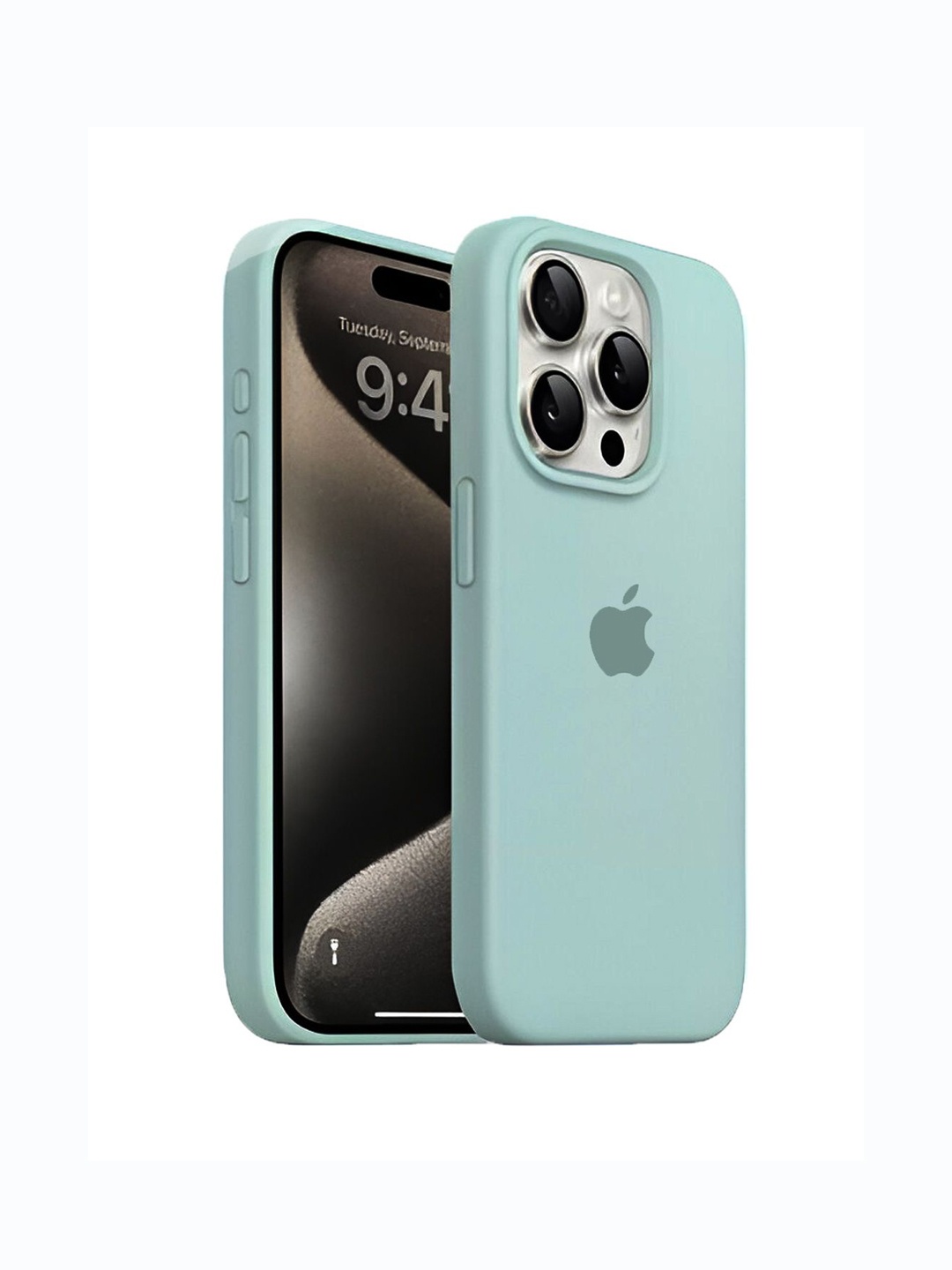 

TREEMODA Solid iPhone 15 Pro Impact Resistant Back Case, Sea green