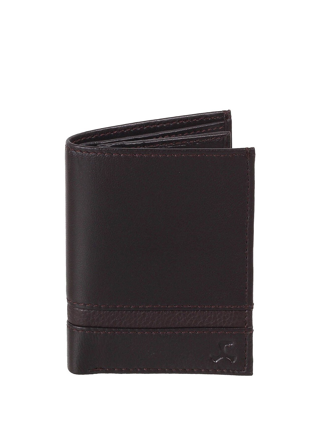 

Mochi Men Textured Leather Two Fold Wallet, Brown