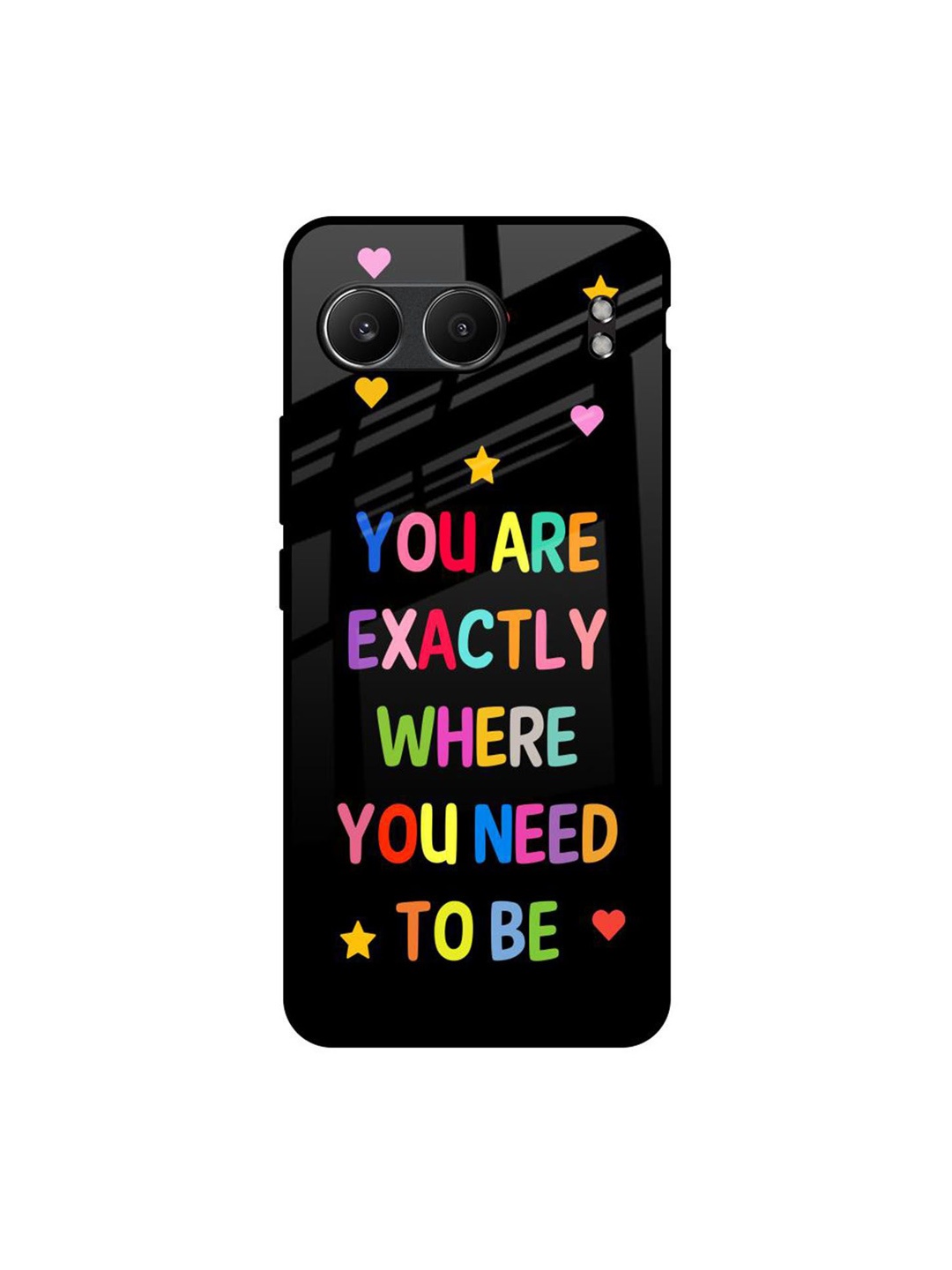

QRIOH Magical Words OnePlus Nord 4 5G Impact Resistant Back Case, Black