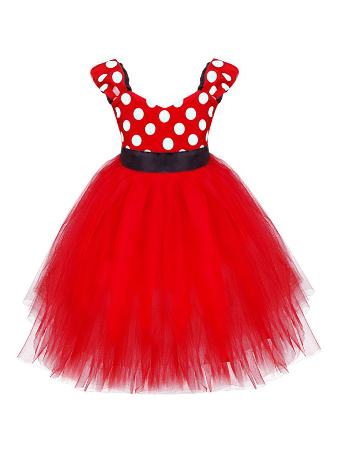 

Wow Princess Girl Net A-Line Maxi Dress, Red