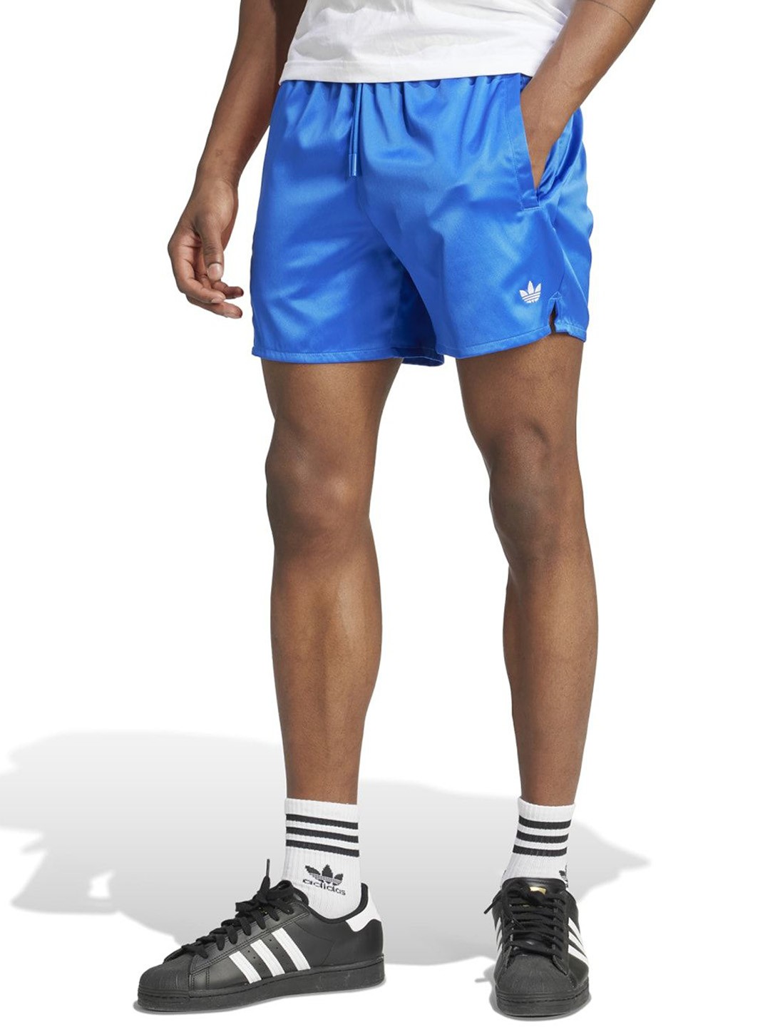 

Adidas Originals Men Regular Fit Mid Rise Training or Gym Sports Shorts, Blue