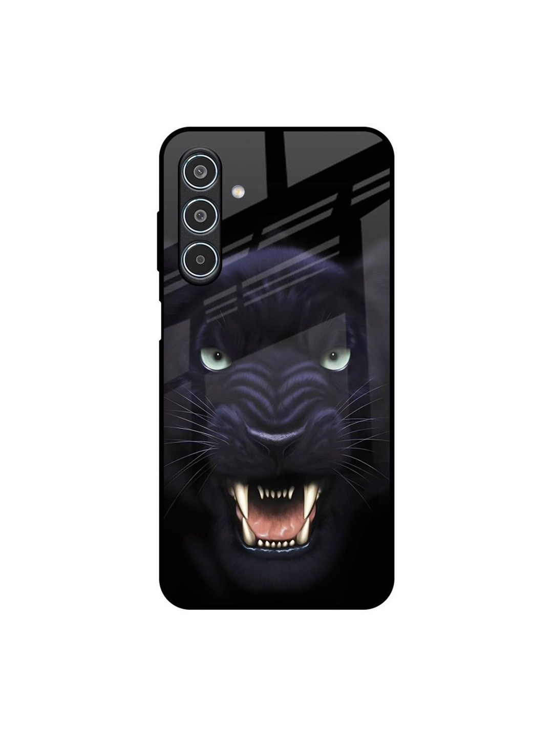 

QRIOH Angry Black Leopard Samsung Galaxy M35 5G Impact Resistant Back Case