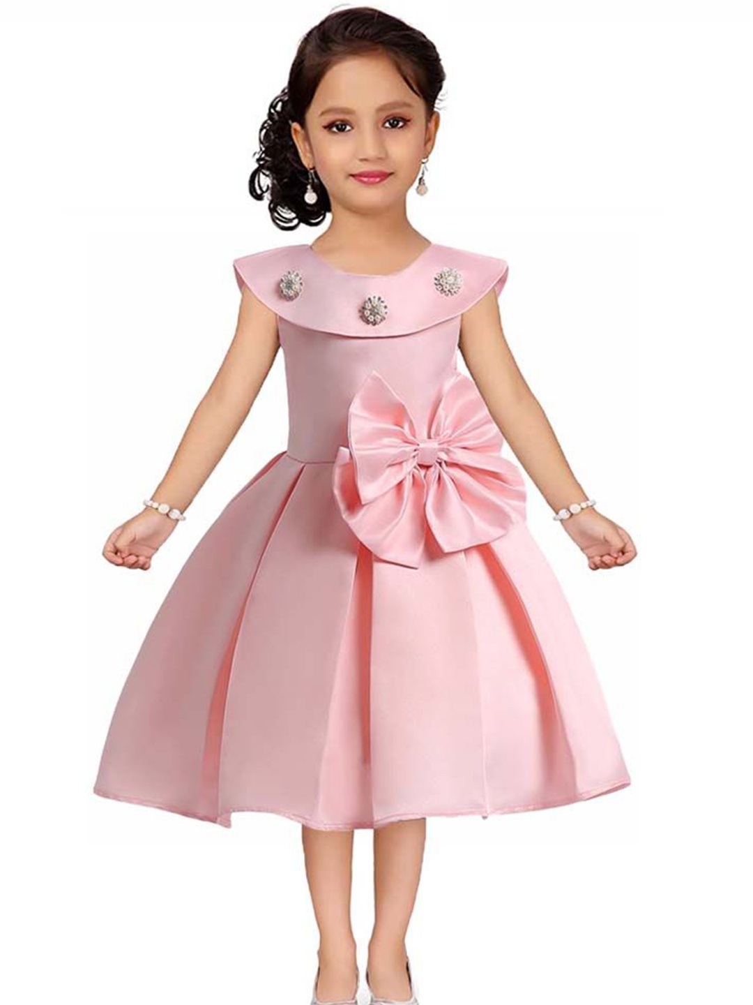 

Wow Princess Satin A-Line Dress, Peach