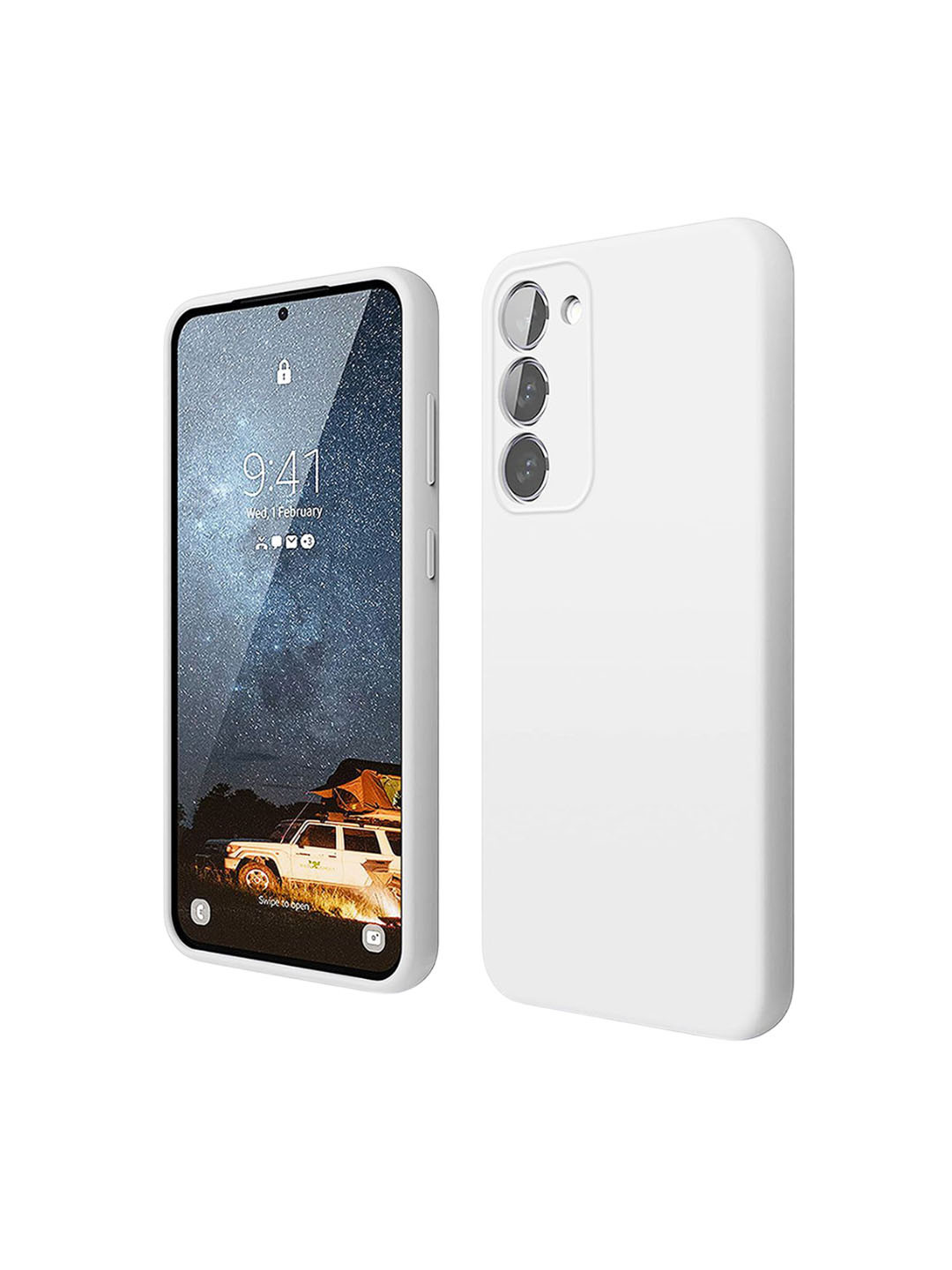 

LIRAMARK Solid Samsung Galaxy S23 Plus 5G Impact Resistant Back Case, White