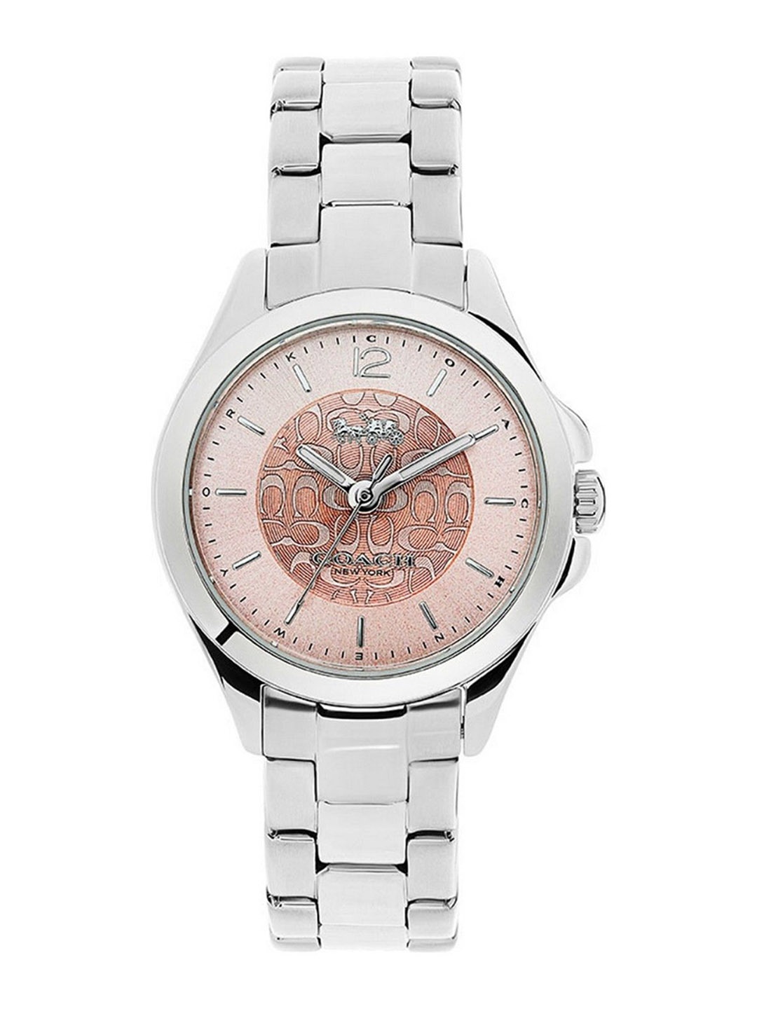 

Coach Women Dial & Stainless Steel Bracelet Style Straps Analogue Watch 14503752, Pink