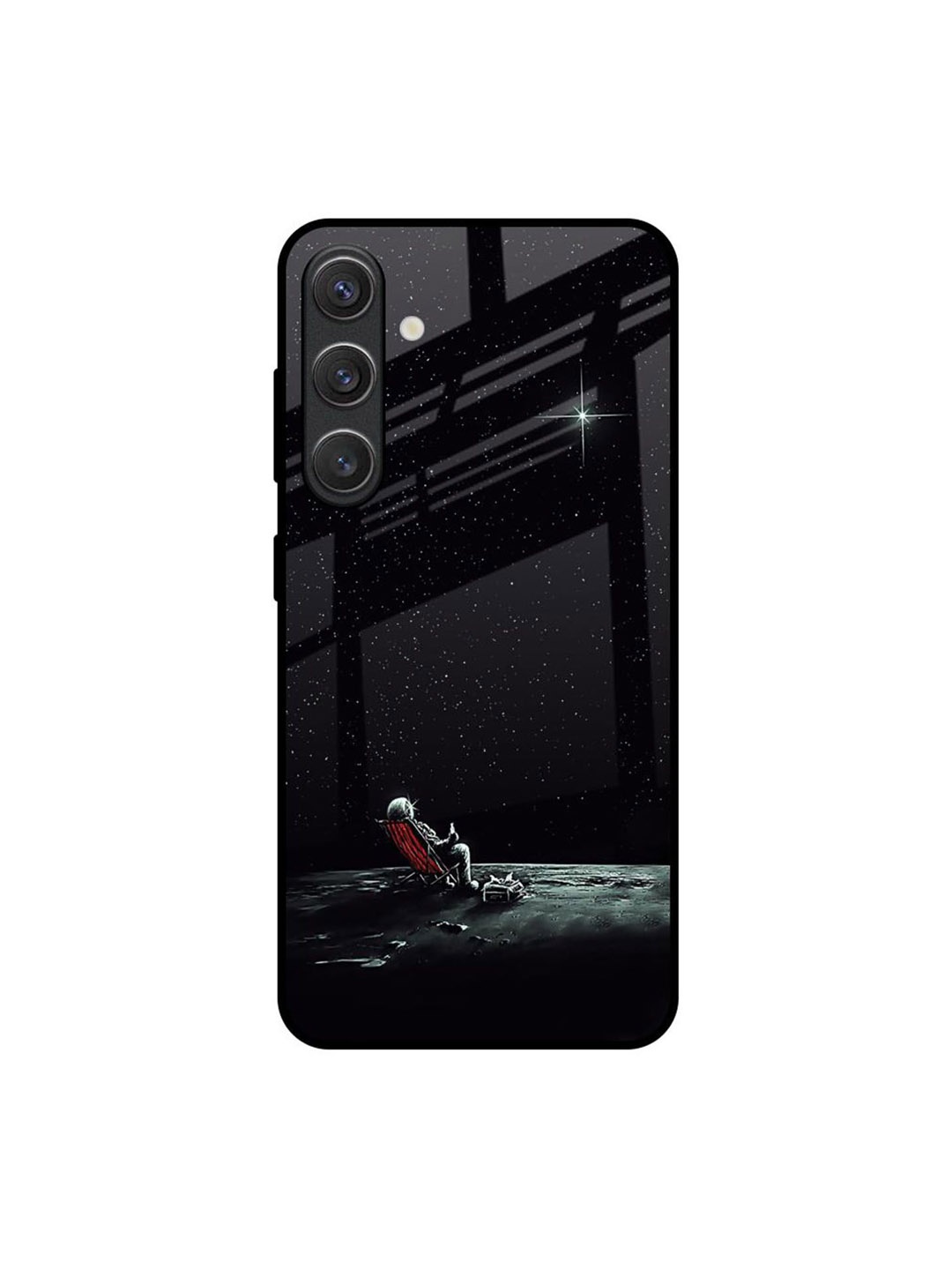 

QRIOH Relaxation Mode On Samsung Galaxy S25 5G Impact Resistant Back Case, Black