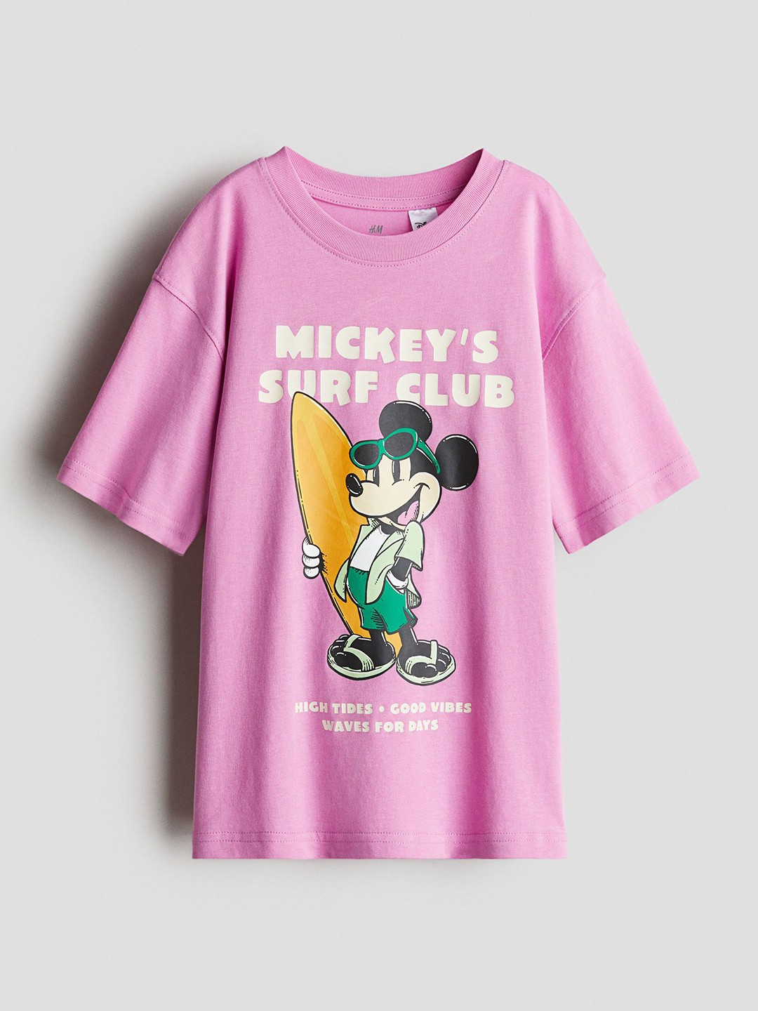 

H&M Boys Printed Pure Cotton T-Shirt, Pink
