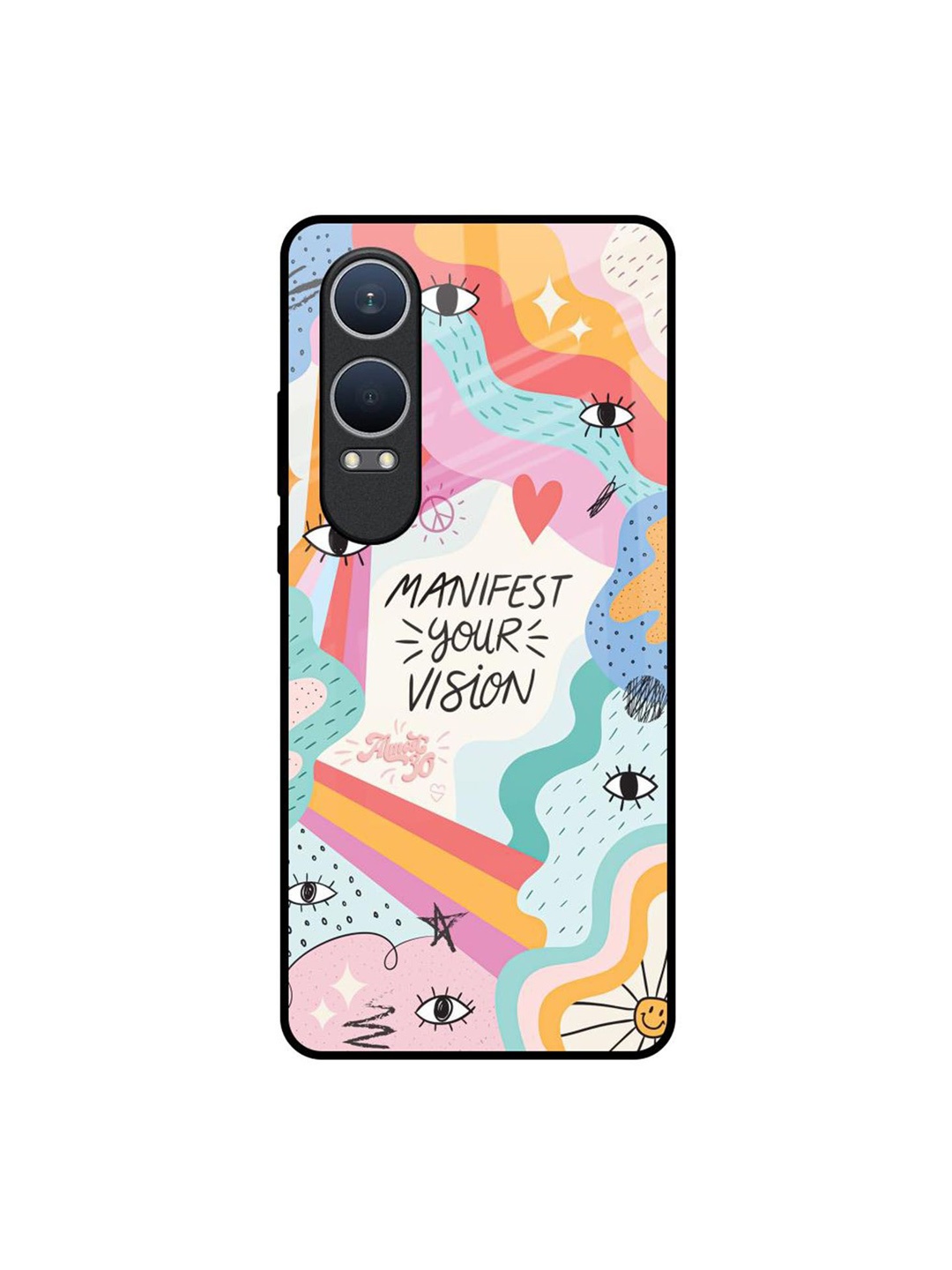 

QRIOH Vision Manifest OnePlus Nord CE4 Lite 5G Impact Resistant Back Case, White
