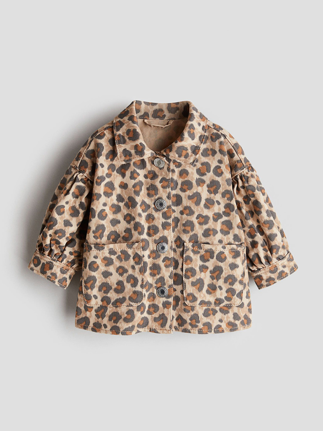 

H&M Cotton Overshirt, Beige