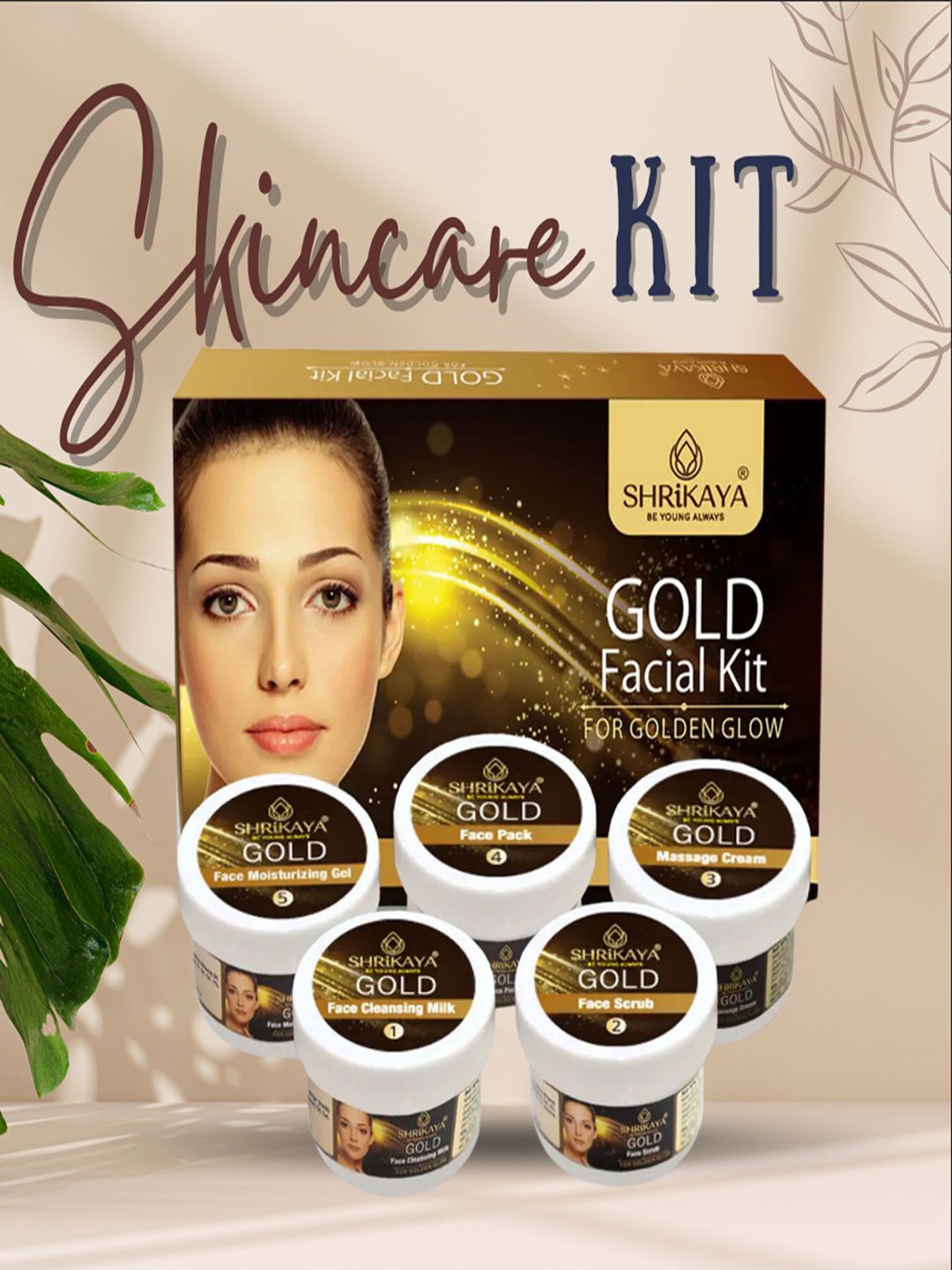 

ShriKaya 5 Steps Gold Facial Kit - 70 g