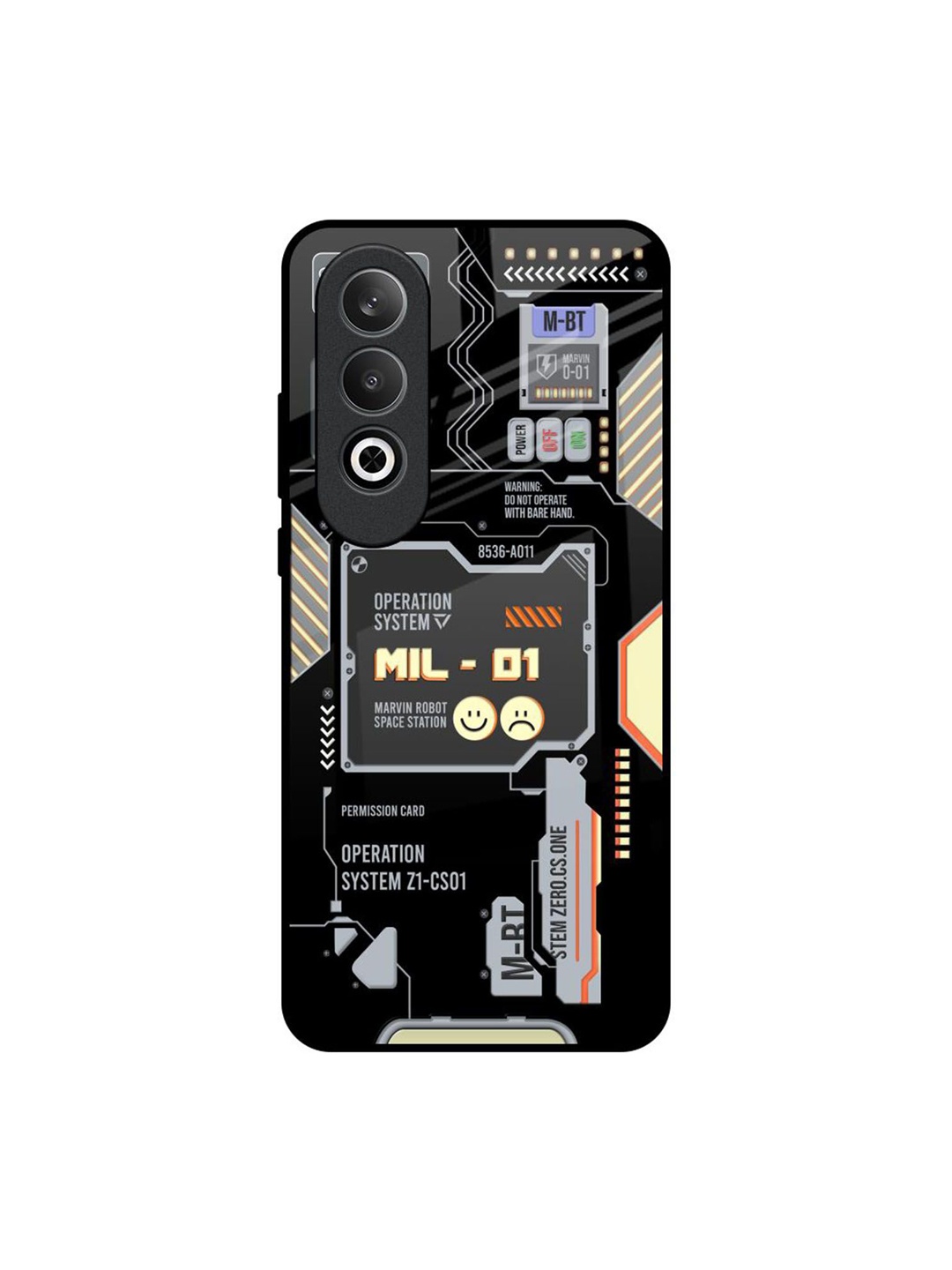 

QRIOH Exposed Parts OnePlus Nord CE4 5G Impact Resistant Back Case, Black