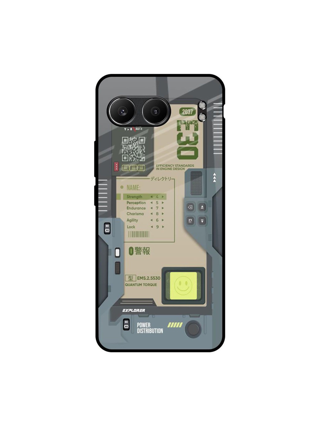 

QRIOH Art Station OnePlus Nord 4 5G Impact Resistant Back Case, Grey
