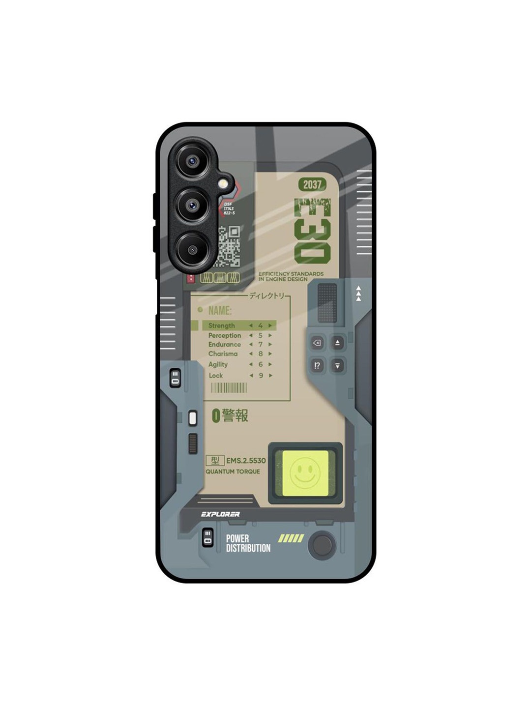 

QRIOH Art Station Samsung Galaxy A16 5G Impact Resistant Back Case, Grey