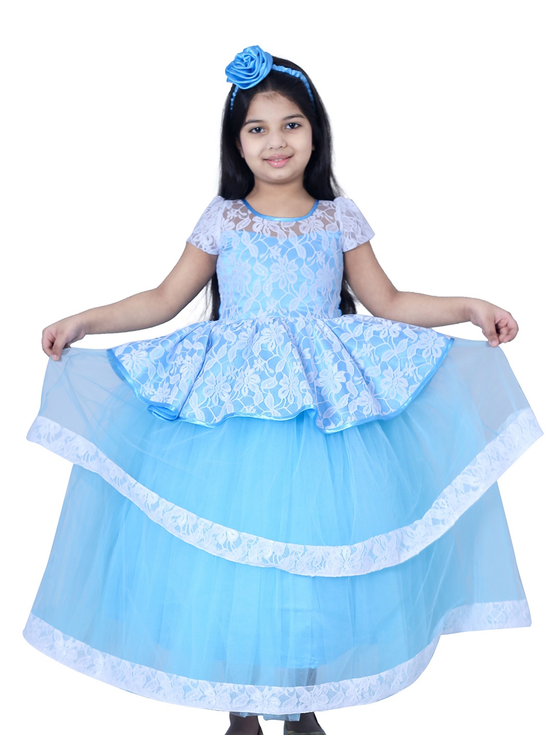 

Wow Princess Girls A-Line Maxi Dress, Turquoise blue