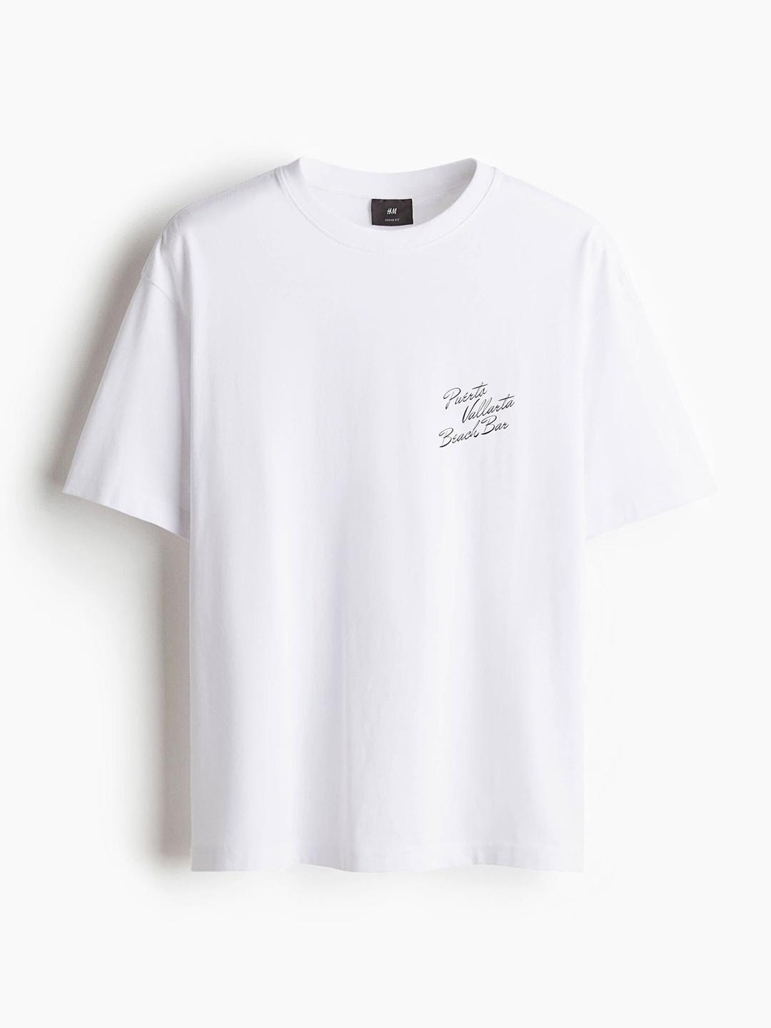 

H&M Loose Fit Printed T-shirt, White