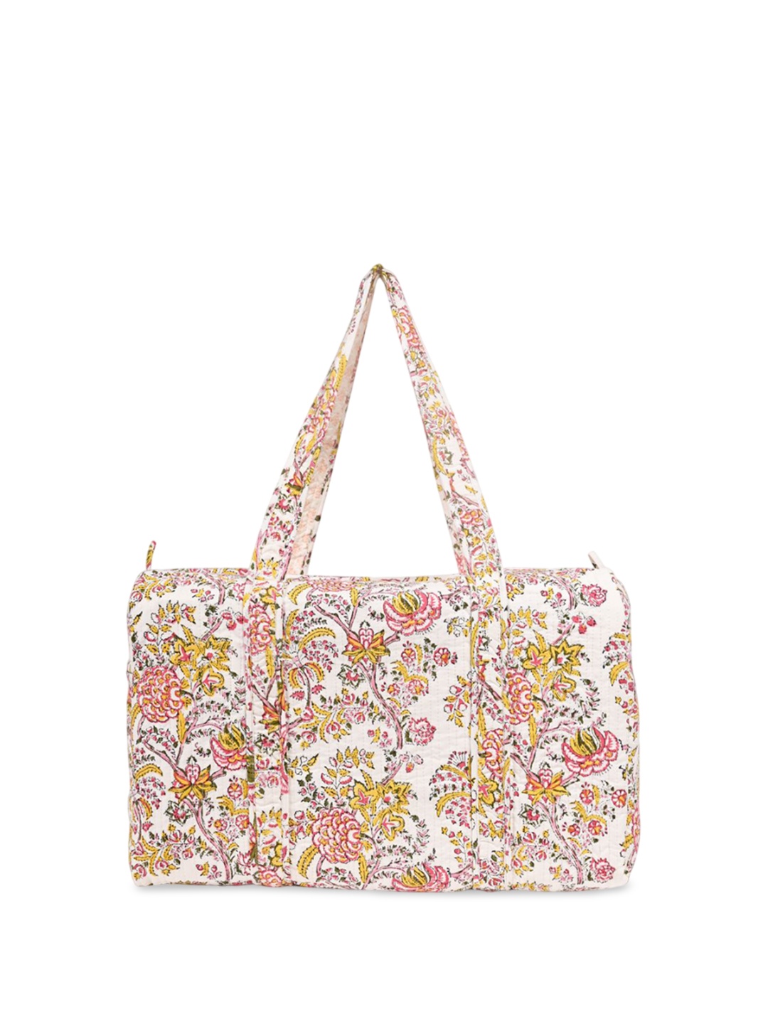 

Block N Style Floral Printed Large Casual Duffel Bag, Yellow