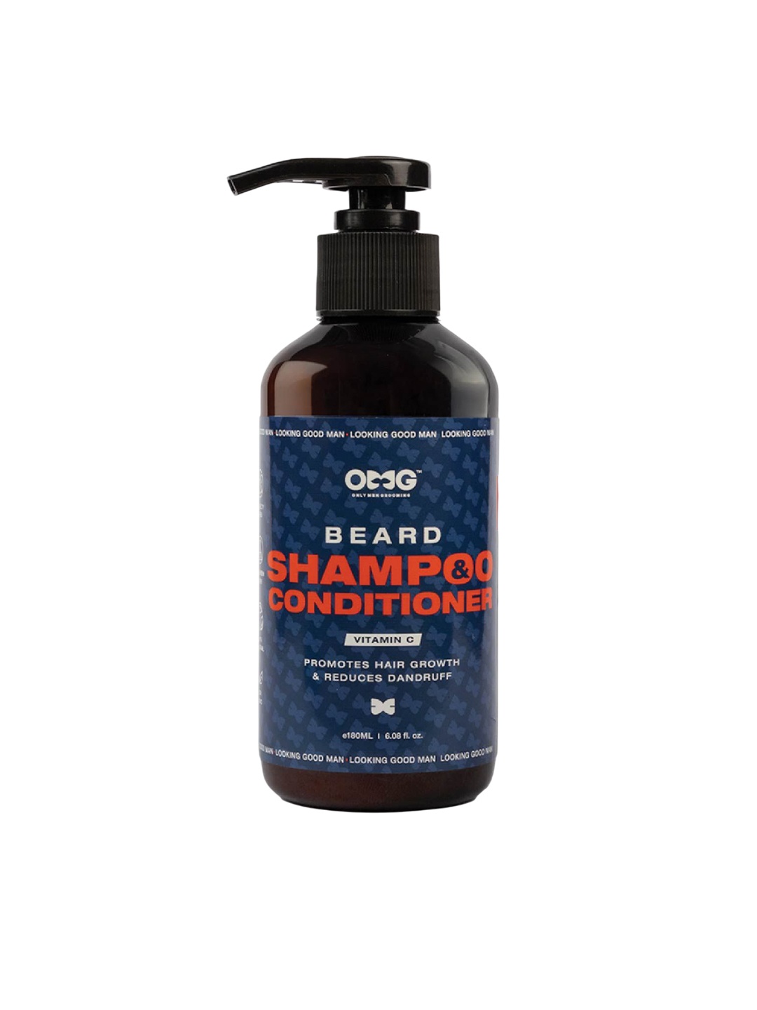 

OMG OnlyMenGrooming 2 In 1 Beard Shampoo & Conditioner - 180 ml, Transparent