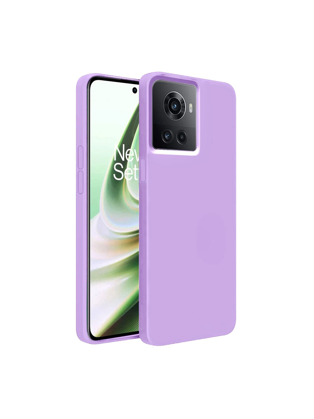 

LIRAMARK Solid OnePlus 10R 5G / 1+10R 5G Impact Resistant Back Case, Lavender