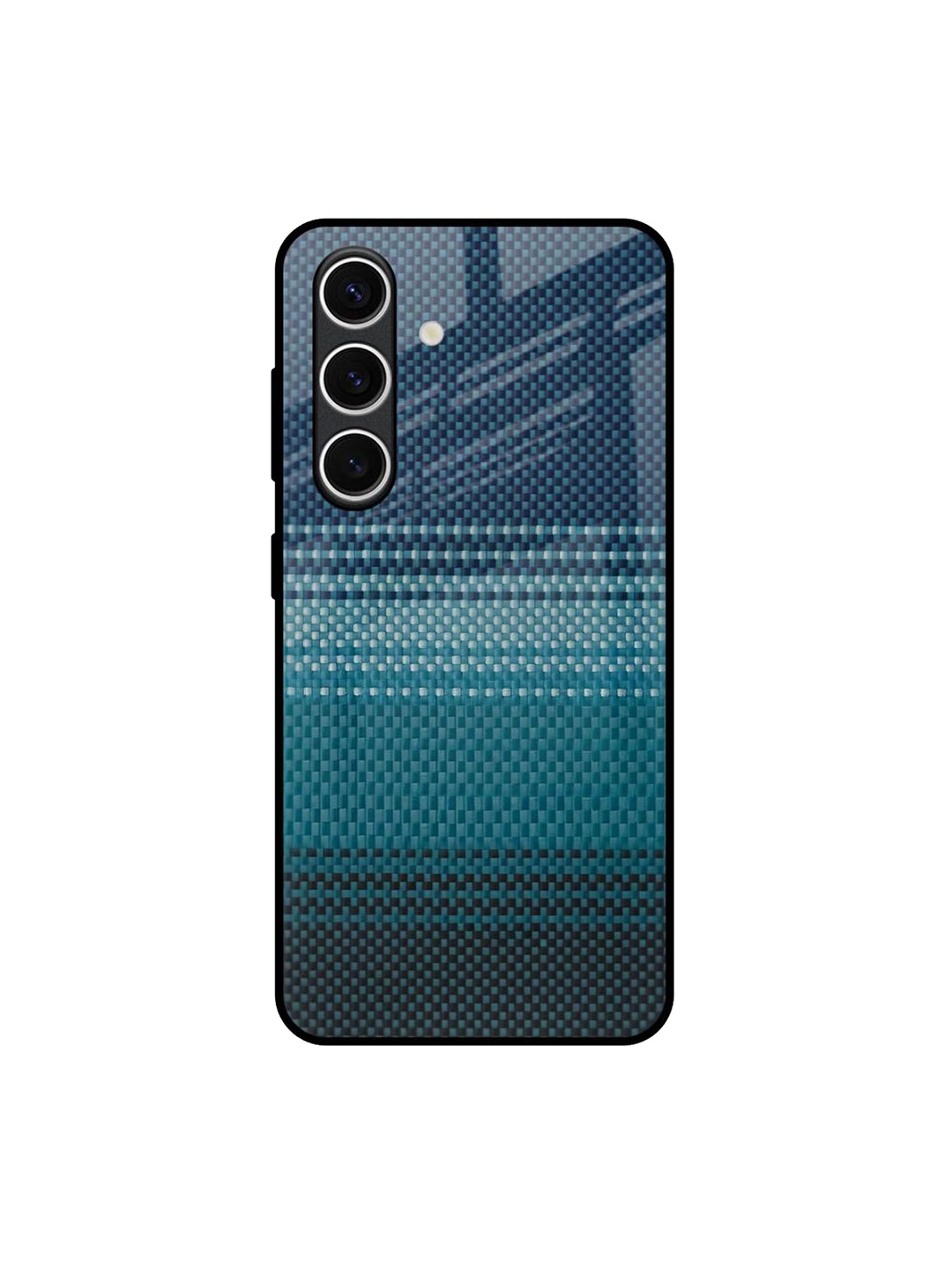 

QRIOH Modern Rug Samsung Galaxy S24 FE 5G Impact Resistant Back Case, Blue