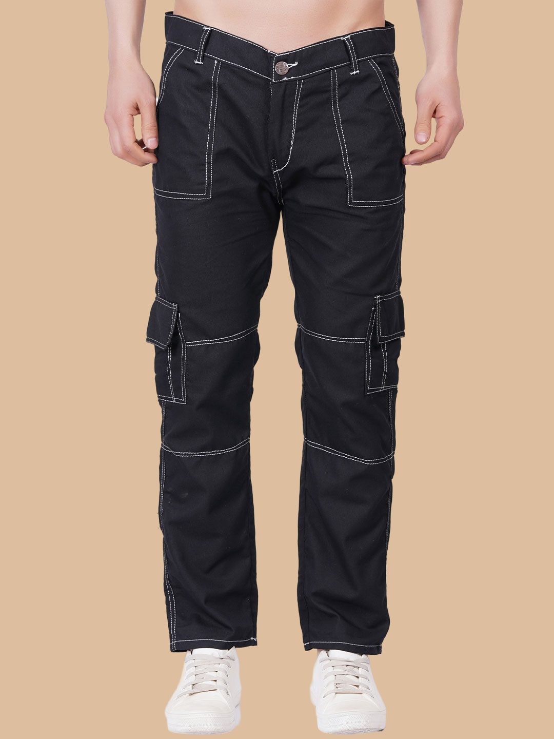

COMFITS Men Cotton Mid-Rise Jeans, Black