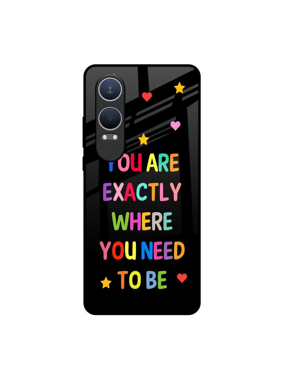 

QRIOH Magical Words OnePlus Nord CE4 Lite 5G Impact Resistant Back Case, Black