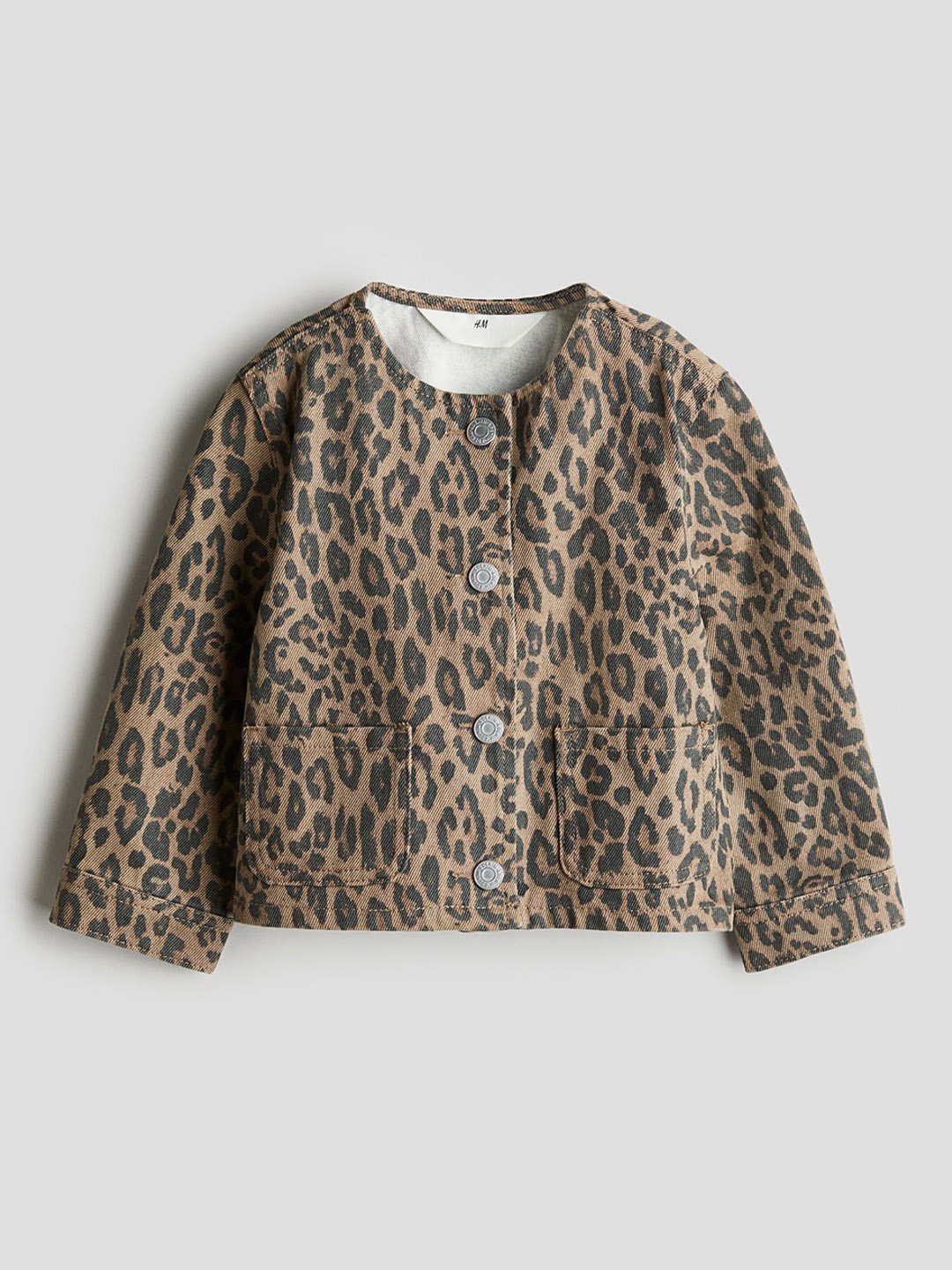 

H&M Cotton Denim Jacket, Beige