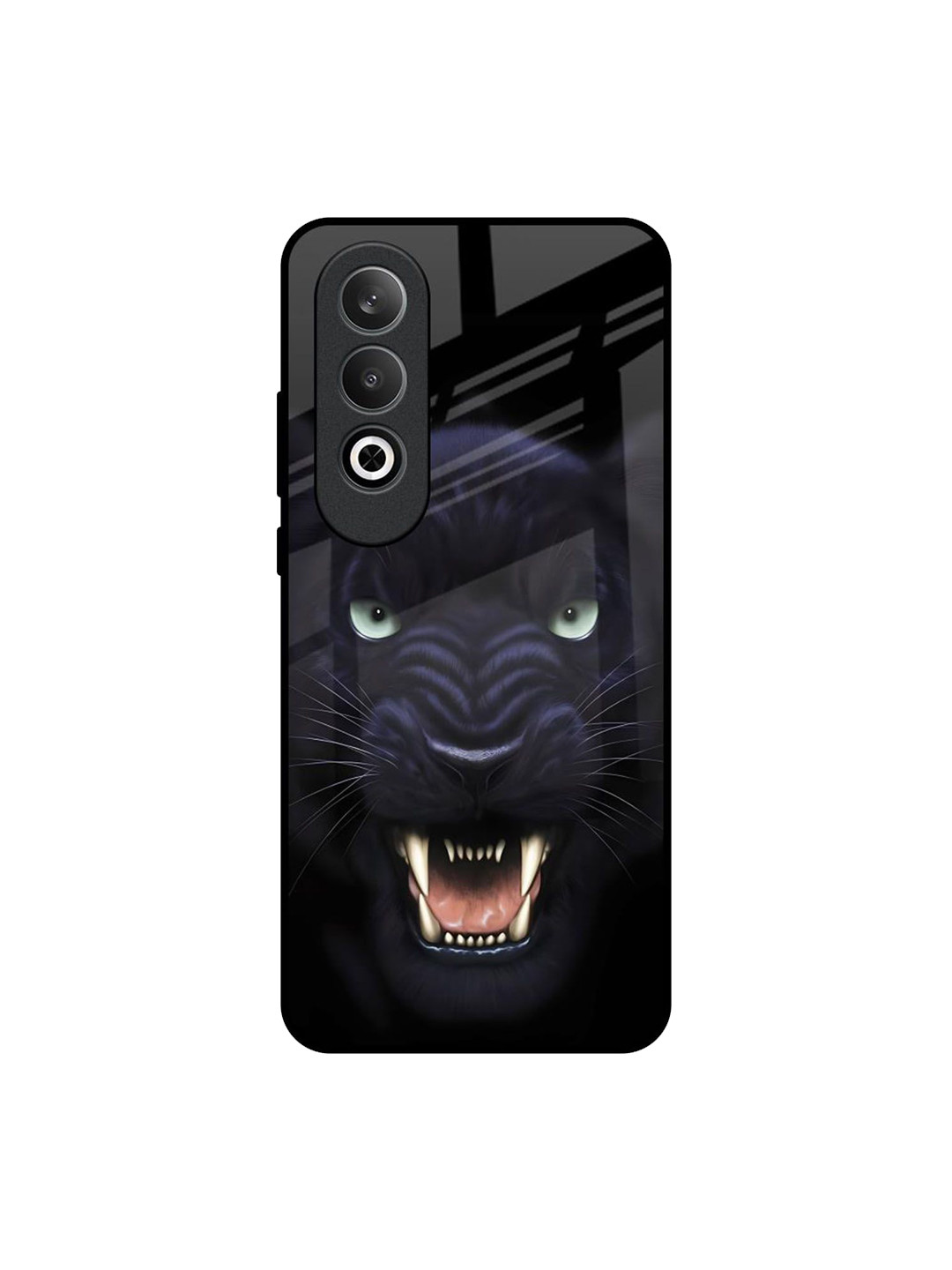 

QRIOH Angry Black Leopard OnePlus Nord CE4 5G Impact Resistant Back Case