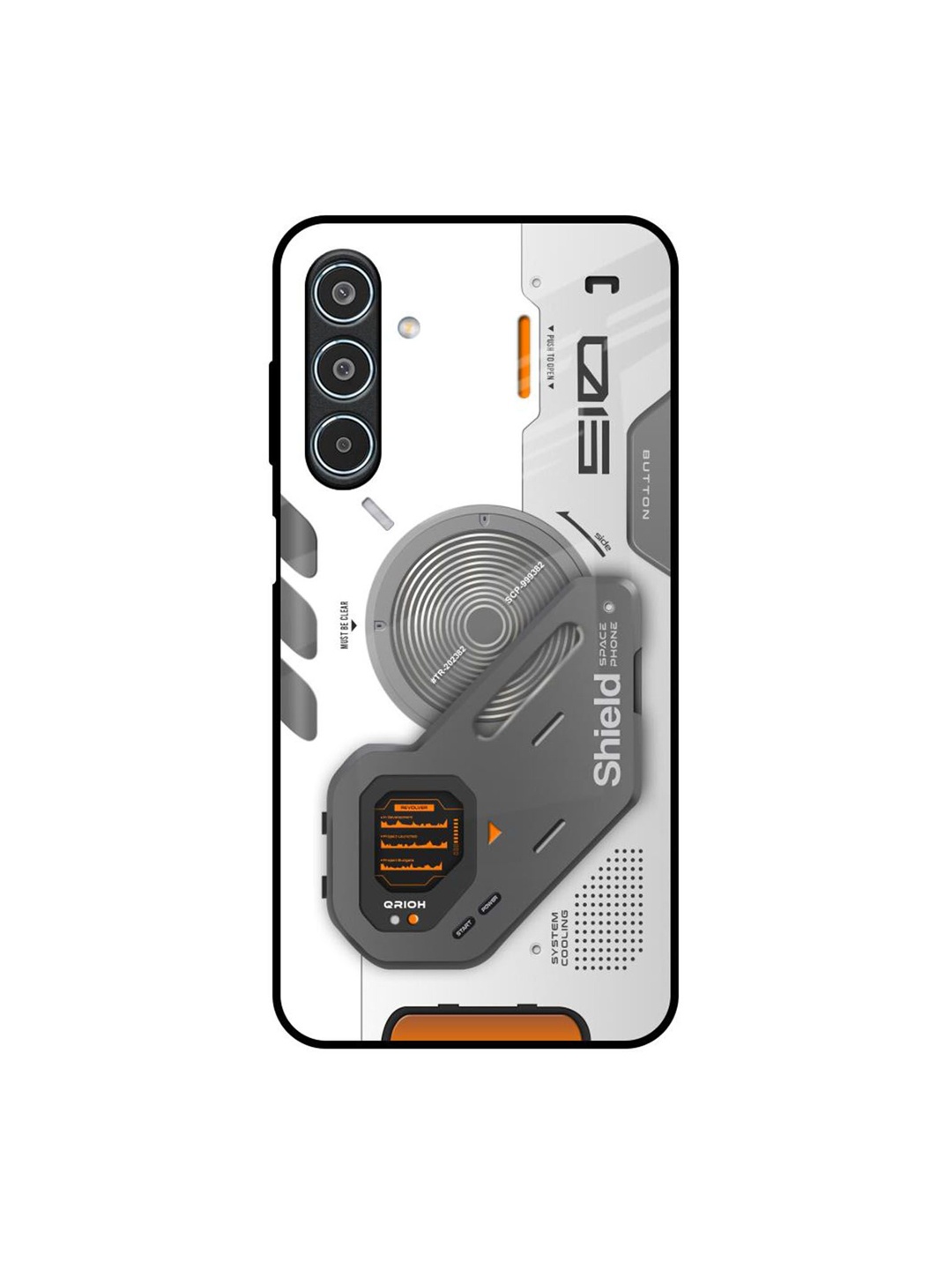 

QRIOH Liberty Cyber Samsung Galaxy M35 5G Impact Resistant Back Case, White